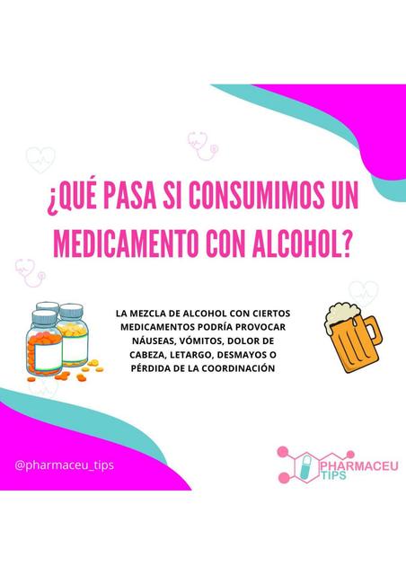 Consumo de alcohol y medicamentos