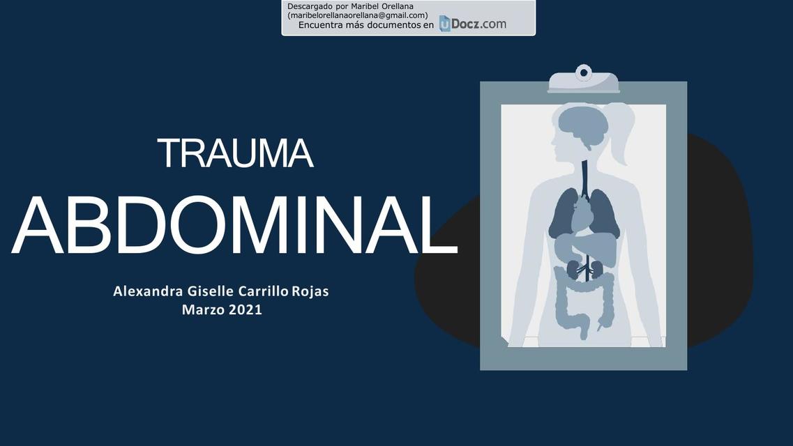 Traumatismo Abdominal