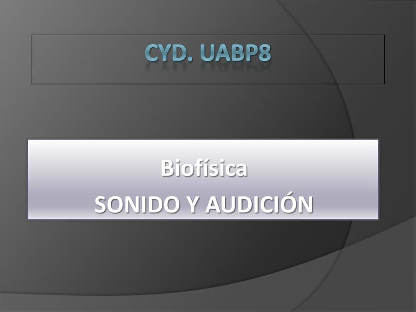 Sonido y Audición