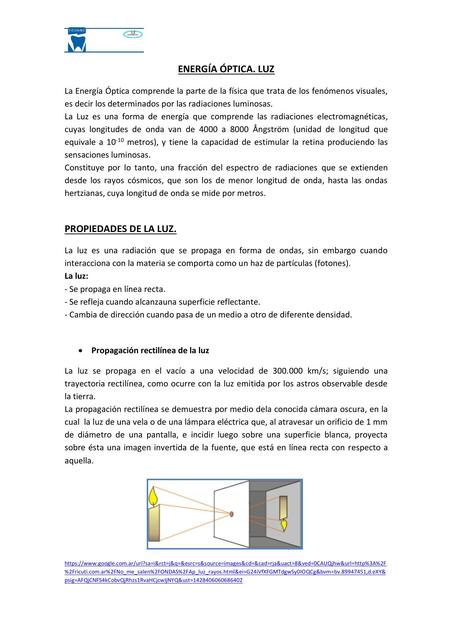 Energía Óptica Luz 