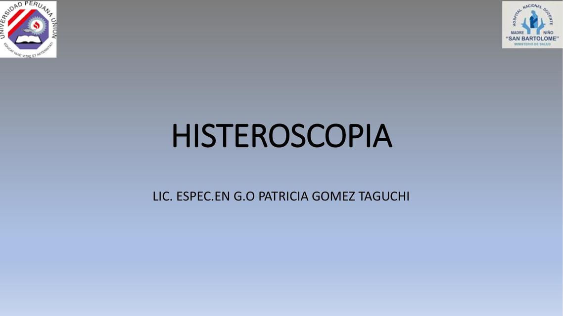 Histeroscopía