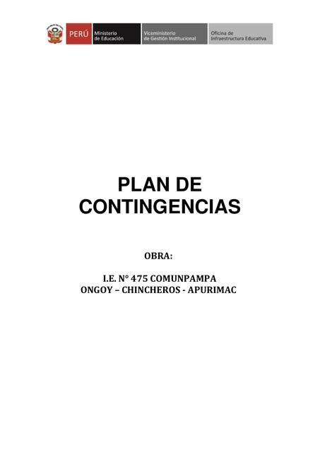 Plan de Contingencias 