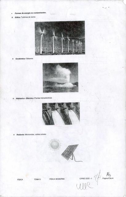 Formas de Energía no Contaminantes 