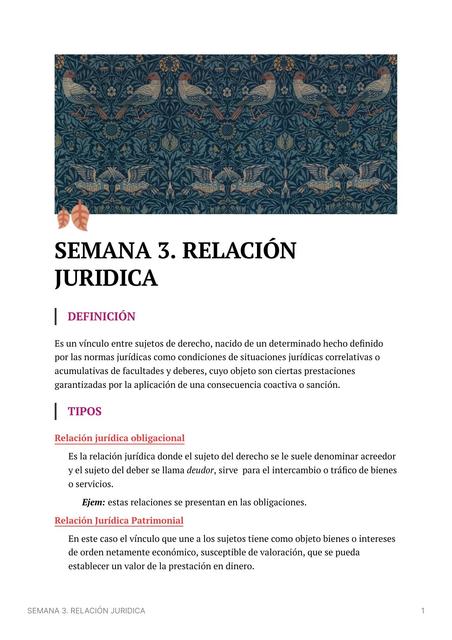 Relación Jurídica 