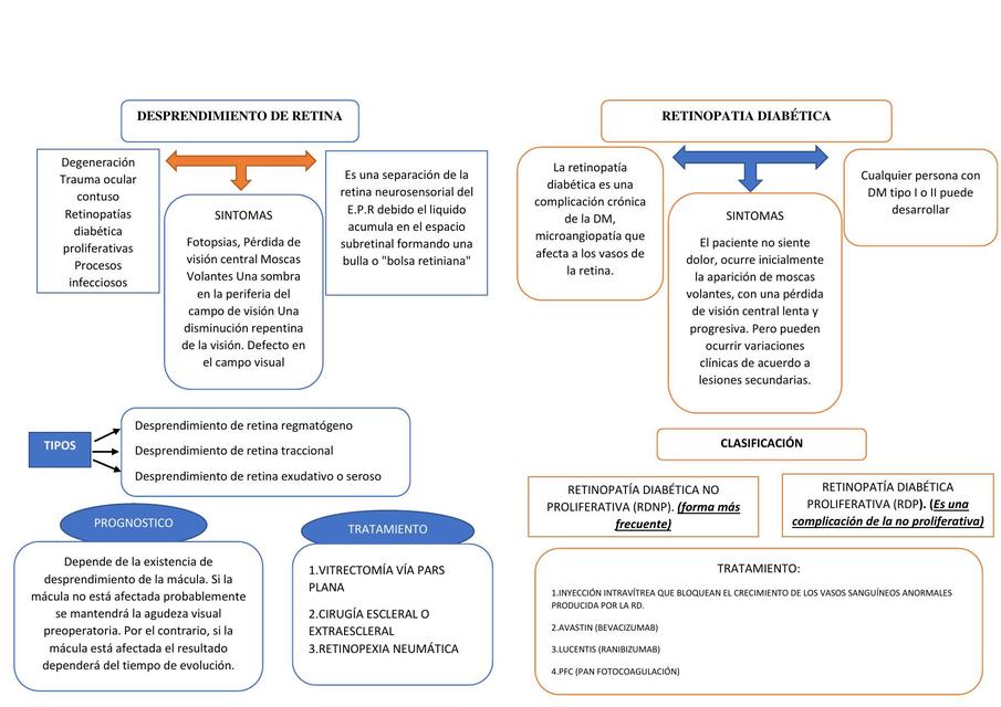 Desprendimiento de la Retina y Retinopatía Diabética