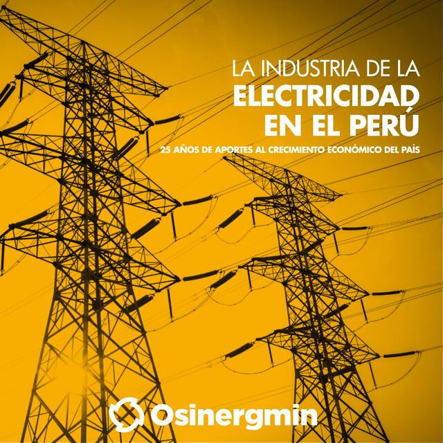 Osinergmin Industria Electricidad Peru 25anios