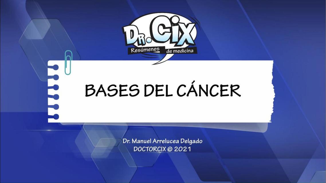 Bases del cáncer