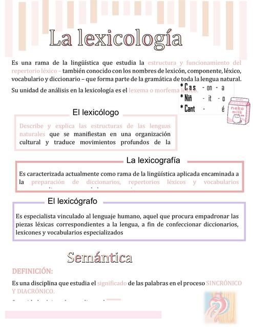 La Lexicología