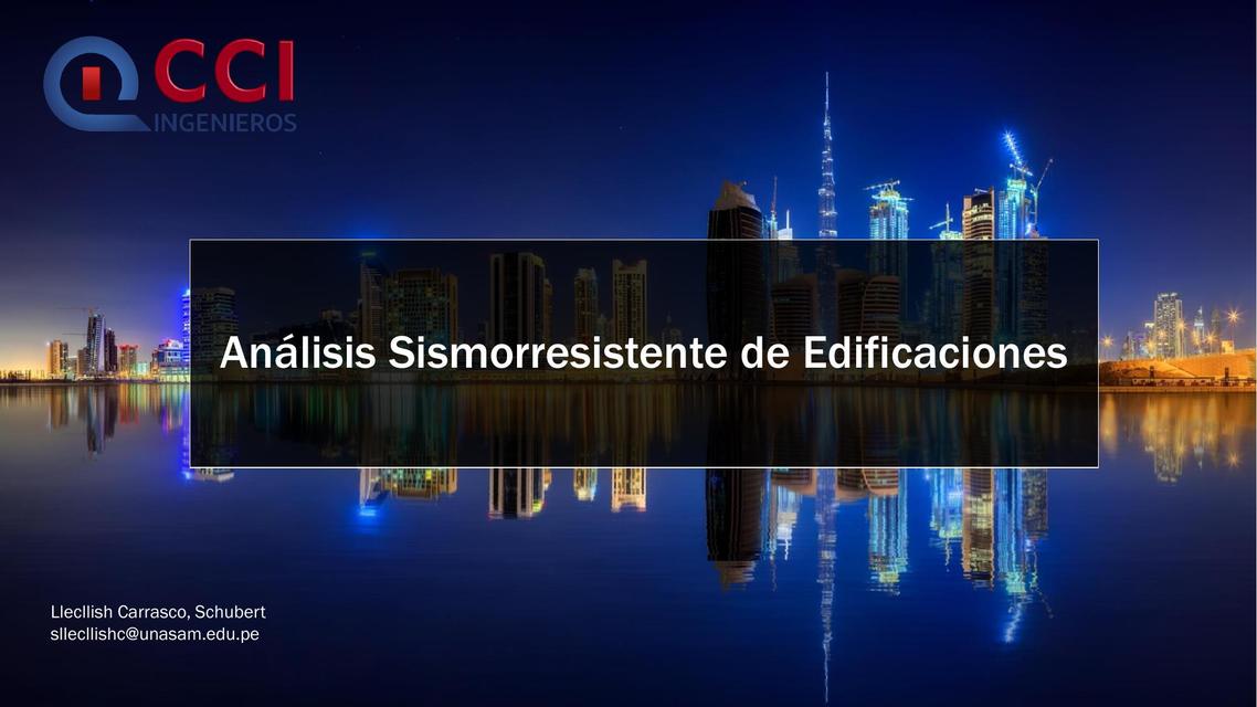 Análisis Sismorresistente de Edificaciones 