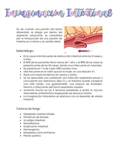 Invaginación intestinal