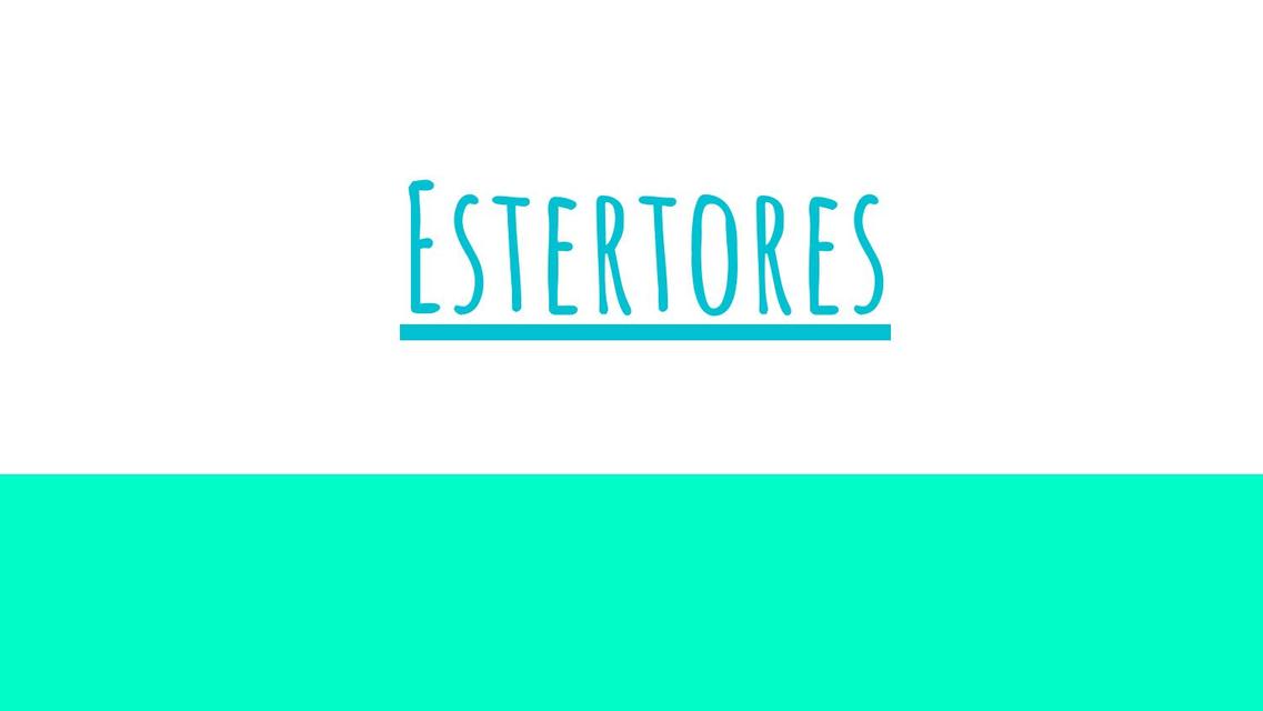 Estertores