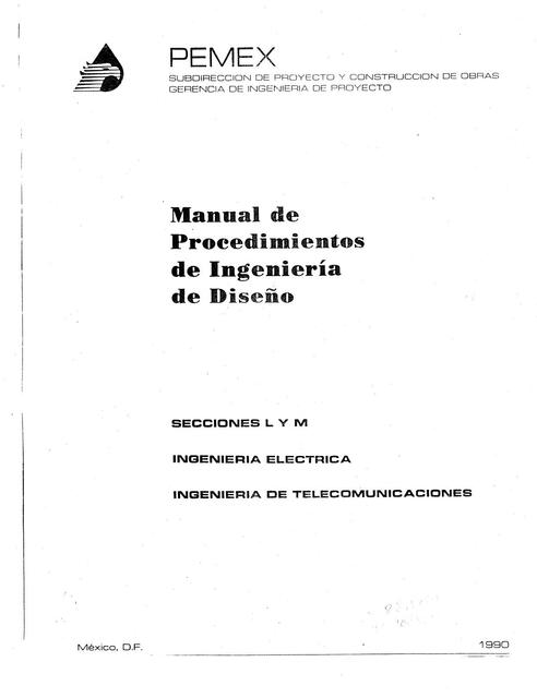 Manual Procedimientos Ingenieria De Diseño Pemex