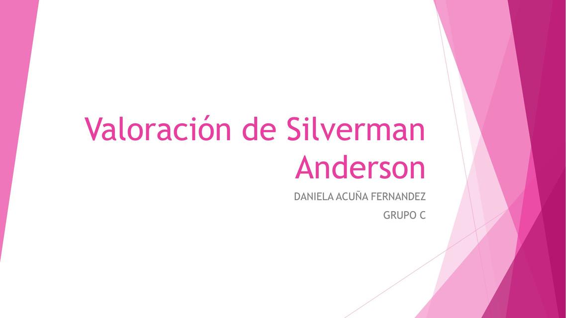 Valoración de Silverman Anderson