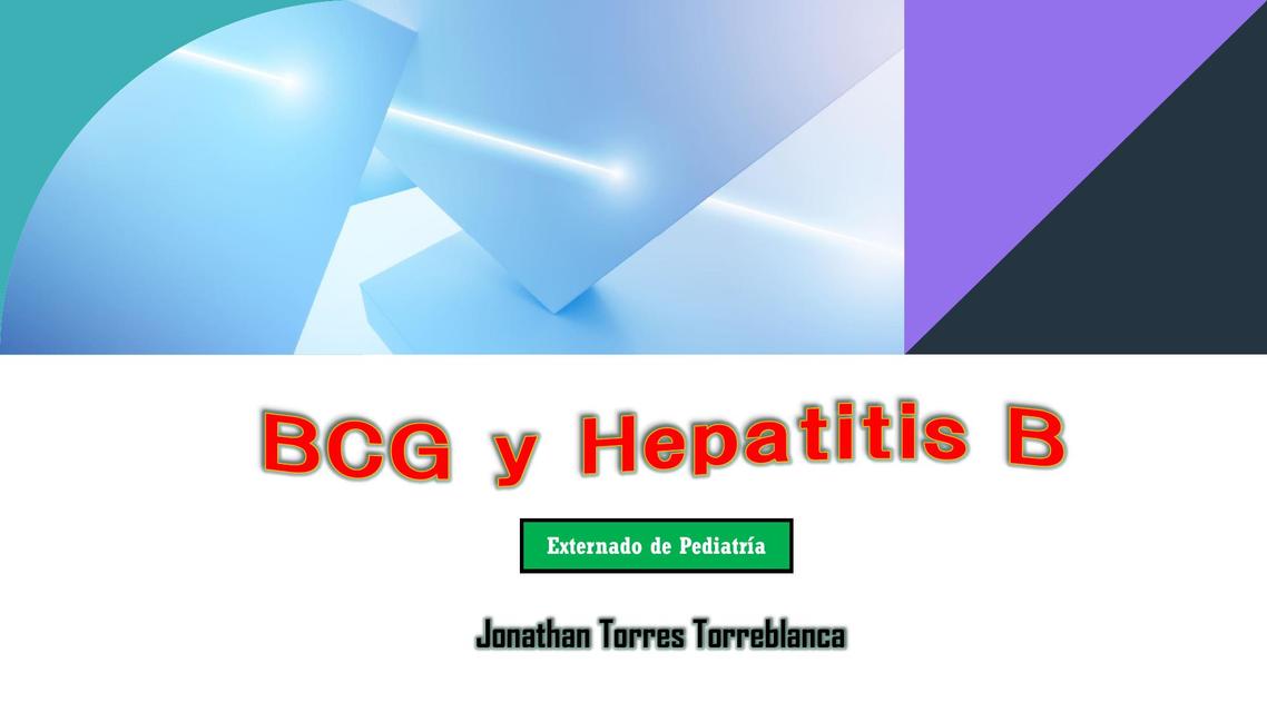 BCG y Hepatitis B