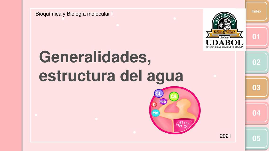 Generalidades del Agua