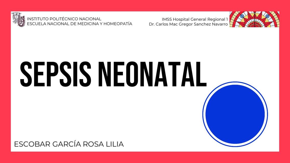 Sepsis neonatal  (GPC y últimos avances)