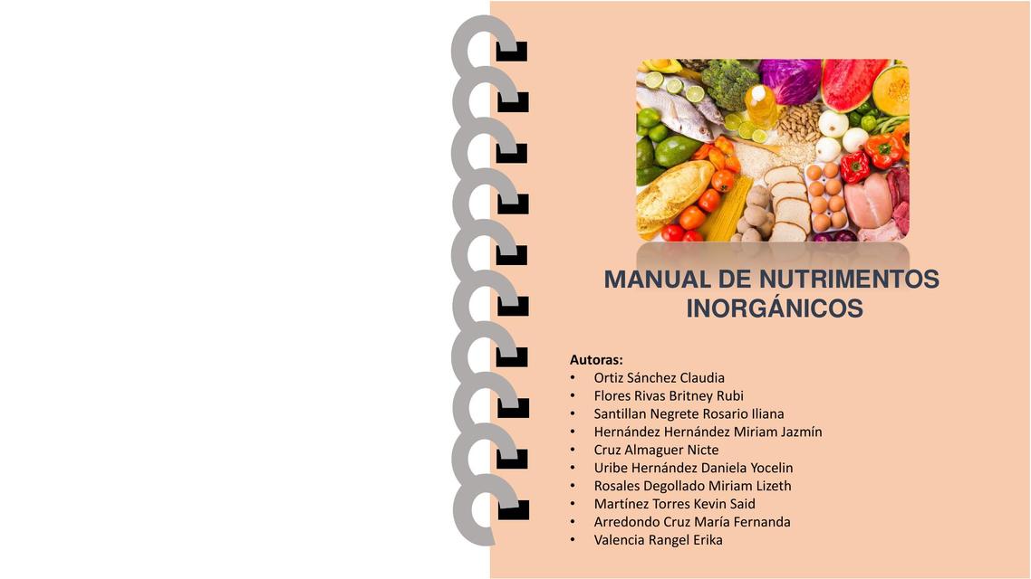 Manual de Nutrimentos Inorgánicos