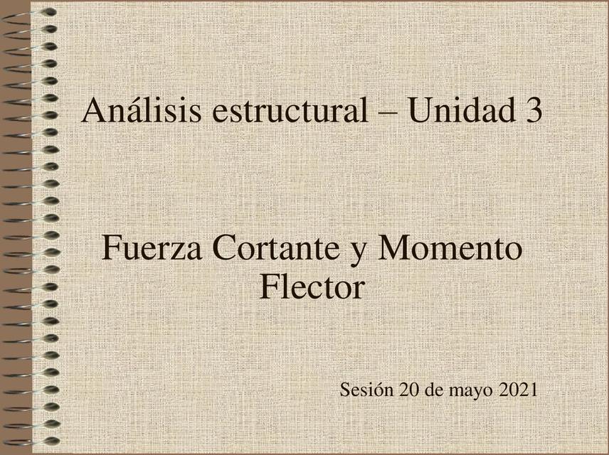 Fuerza Cortante y Momento Flector 