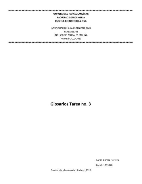 Glosario Tarea 3