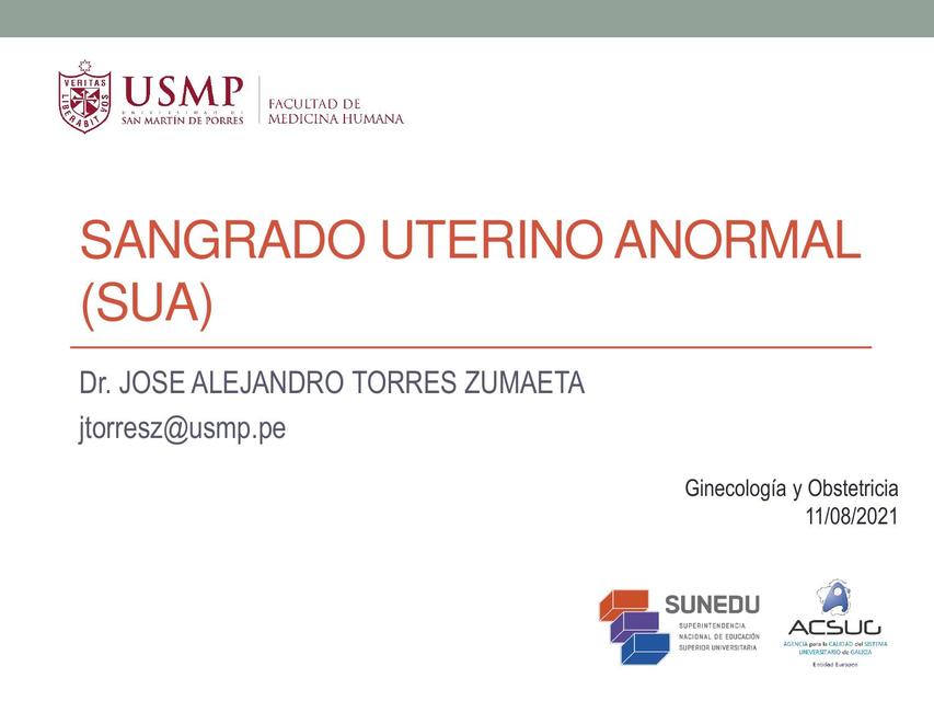 Sangrado Uterino Anormal