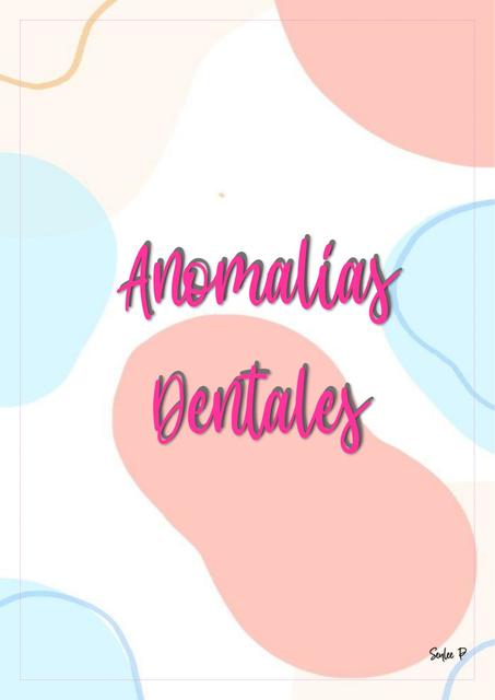 Anomalías Dentales