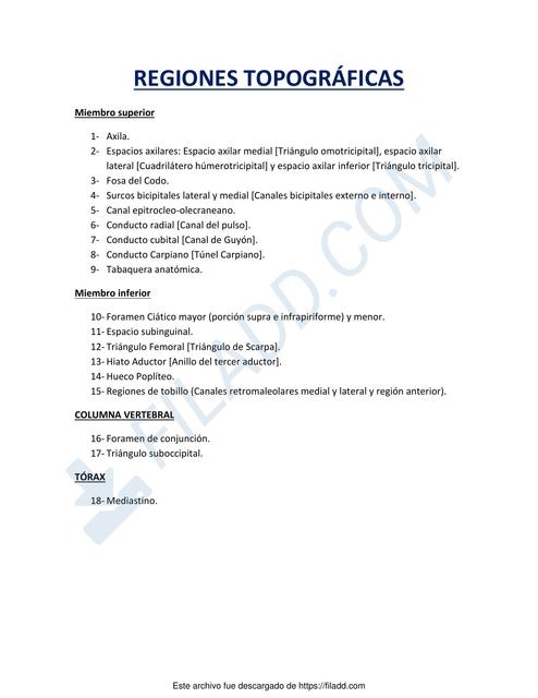 Regiones Topograficas 