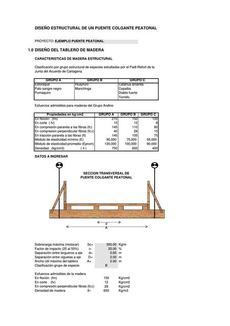 Diseno Puente Colgante