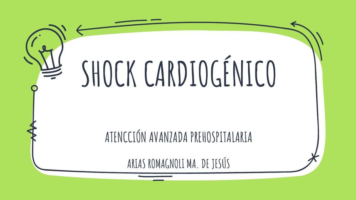 Shock Cardiogénico