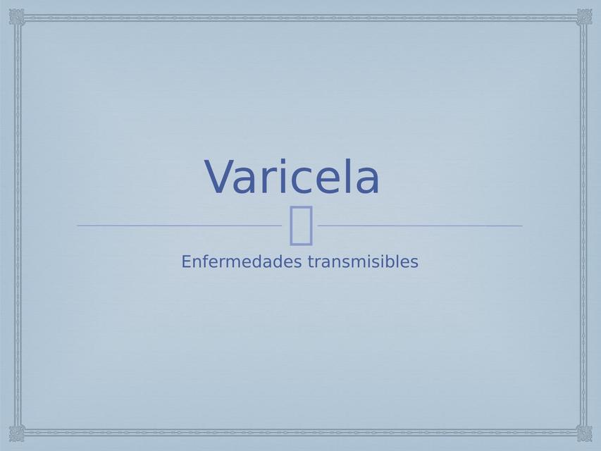 Varicela