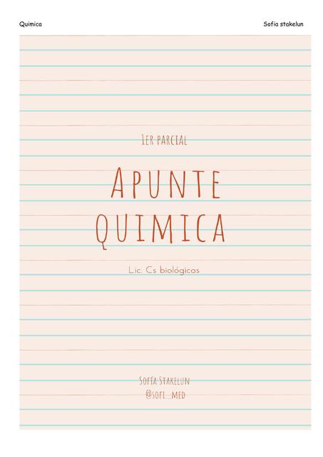 Apunte de Química 