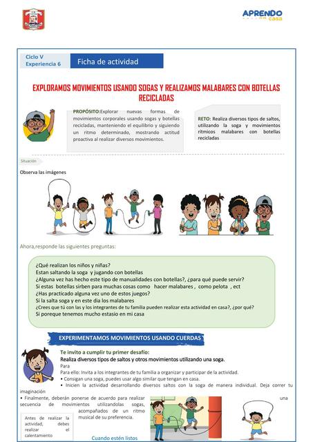 Ficha de la Actividad Autoevaluación V 