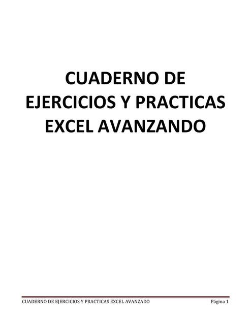 Cuaderno Ejercicios Practicas Excel Avanzado