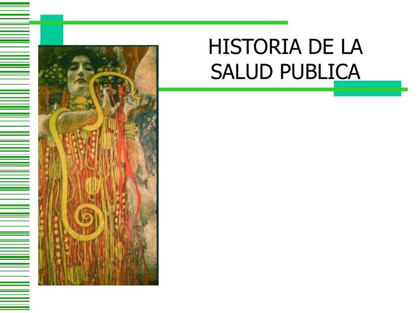 Historia de la Salud Pública