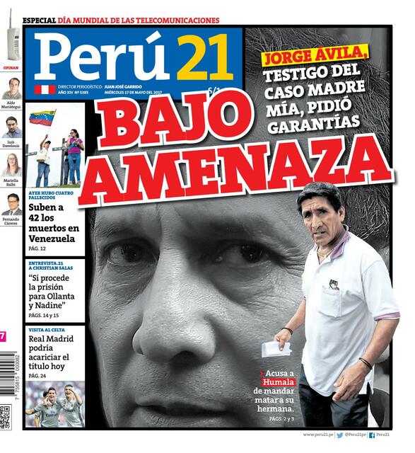 Perú 21 [17/05/2017]