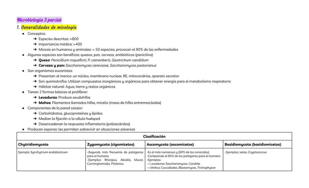 MICOLOGÍA Y PARASITOLOGÍA MÉDICA