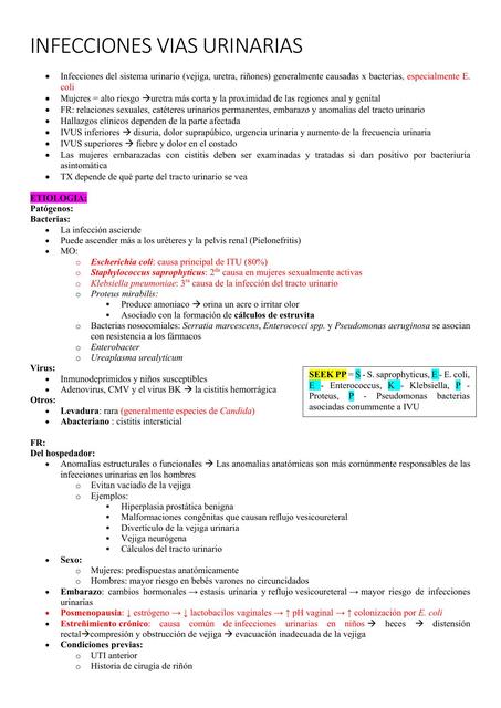 INFECCIONES VIAS URINARIAS