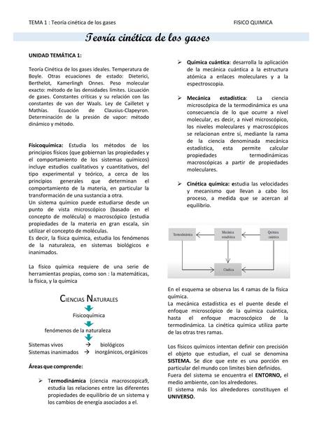 Teoria cinetica de los gases 