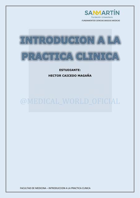 Introducción a la Practica Clínica