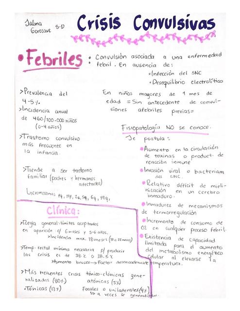Crisis Convulsivas Febril Y Epiléptica
