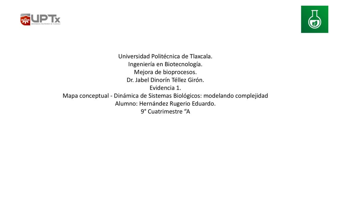 Dinámica de Sistemas Biológicos: modelando complejidad 