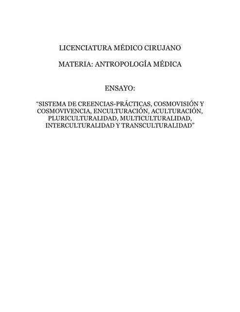 Antropología médica e interculturalidad