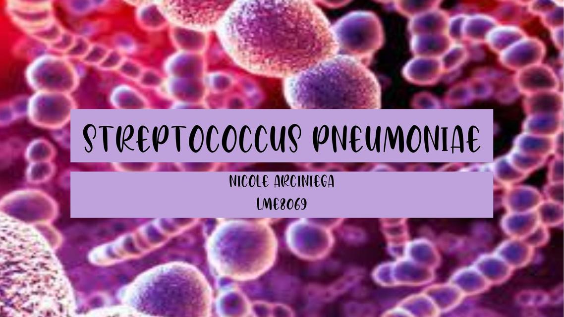 Streptococcus Pneumoniae