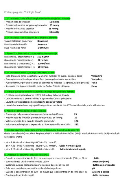 Fisiología Renal 