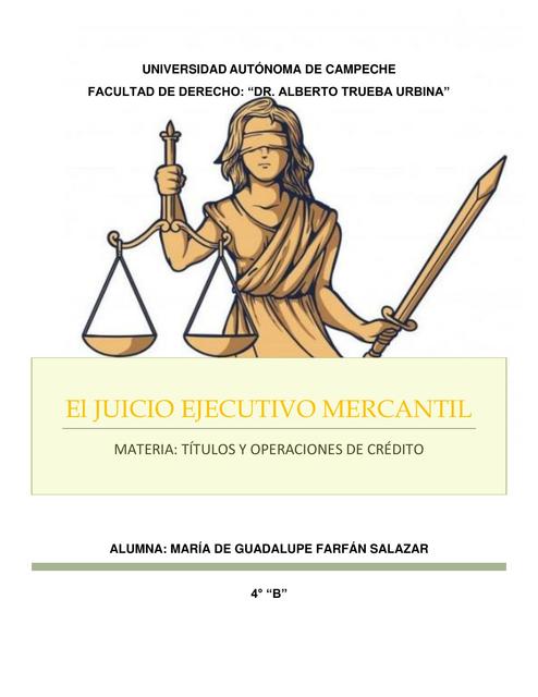 Control de Lectura Juicio Ejecutivo Mercantil