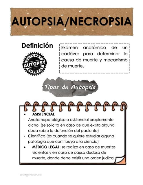 AUTOPSIA GENERALIDADES