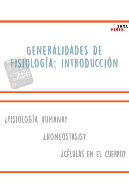 Generalidades de Fisiología