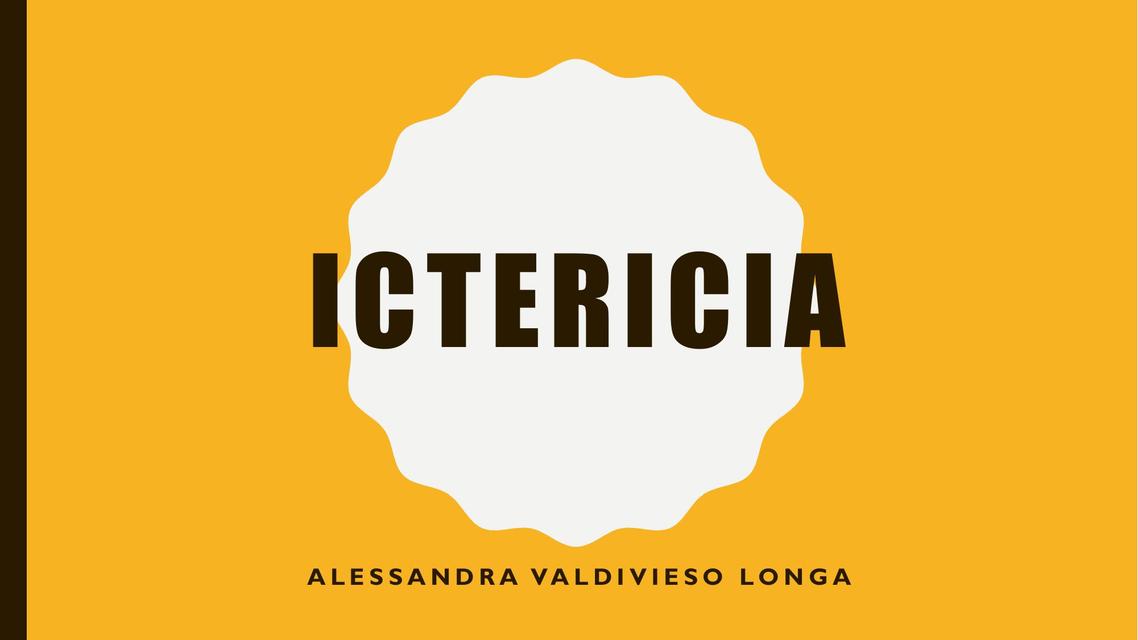 Ictericia en pediatría