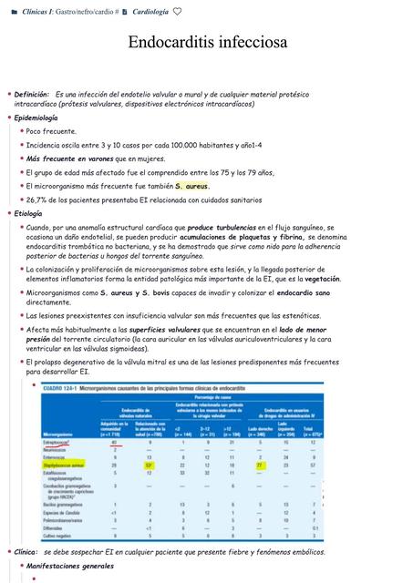 Endocarditis Infecciosa