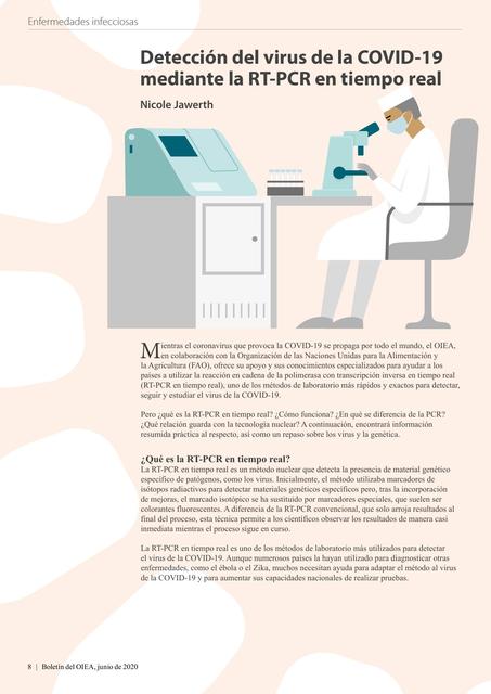 Detección del virus de la COVID-19 mediante la RT-PCR en tiempo real