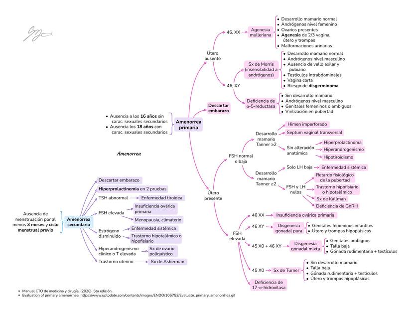 amenorreas primaria y secundaria